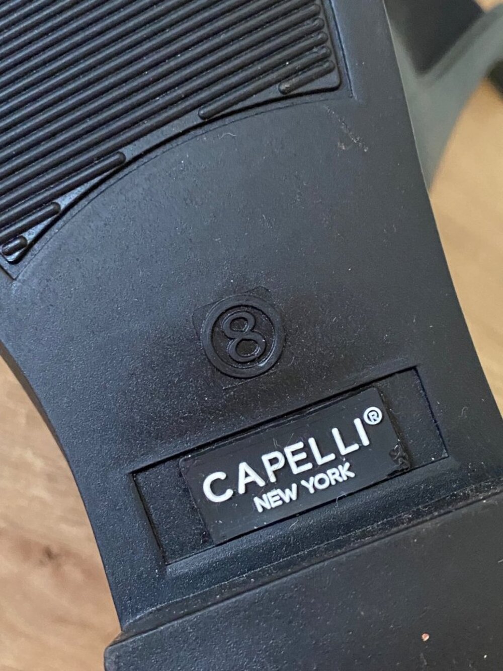 Capelli New York Women's Black Rubber Chelsea Rain Boots Size 8 - Picture 6 of 8